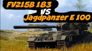 Jagdpanzer E 100 VS FV215B 183 Wot Blitz / Какая БАБАХА круче?