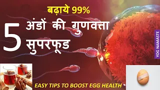 5 Superfoods to Improve Egg Quality 99% | Conceive with ✅Unexplained Infertility  | Yog Namaste