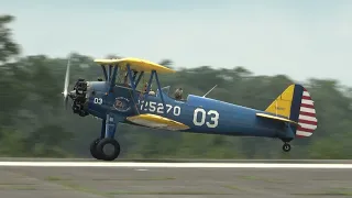 Stearman 03 landing KHWY 082921