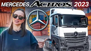 Mercedes Benz Actros 2023. Самый роскошный грузовик. Седельный тягач Мерседес Актрос.