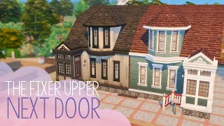 The Fixer Upper Next Door | The Sims 4 Stop Motion For Rent Duplex Build | NoCC