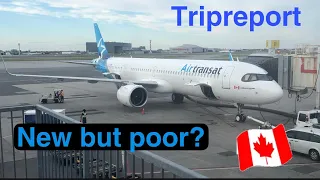 trip-report | AIR TRANSAT | Airbus A321NLR | CLUB CLASS | YUL-YVR