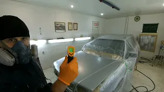 Как правильно покрасить капот в серебро в гараже при низкой температуре