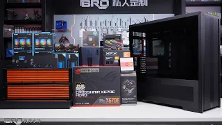 「BRO」4K PC BUILD Lian Li V3000 Plus Understated Luxury AMD 7950X Coming.联力V3000+ AMD 7950X#pcbuild