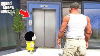 Shinchan and Franklin Found Secret Elevator inside Franklin's House in GTA 5!