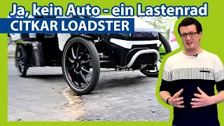 citkar - das vierrädrige Lastenrad ohne Kette und mit Dach!