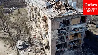 Shocking Drone Footage Shows Destruction In Kyiv, Ukraine, Caused By Russian Forces