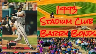 1993 Stadium Club Barry Bonds Value