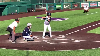 AJ Romero receiving in game at University of Portland