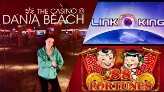 Dancing Drums🥁& Link King Slot Play🌴 The Casino at Dania Beach, FL #slots #slotgirl