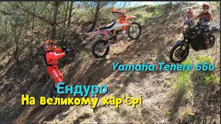 Ендуро на великому кар‘єрі. Yamaha Tenere 660! {Kovi Lite 250, 300 Kovi Pro 250, 300. Ktm 350}