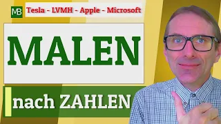 Malen nach Zahlen mit diesen Aktien - Tesla - LVMH - Apple - Microsoft.