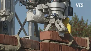 Впервые в Великобритании дом строит робот-каменщик