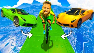 GTA V Online: BMX vs CARROS - fui o NEYMAR (ESPECIAL BRASIL)