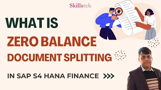 What is Zero Balance Splitting in SAP? Zero Balance Account in SAP | SAP FICO Interview Questions