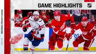 Capitals @ Red Wings 12/31/21 | NHL Highlights