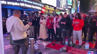 Taraweeh Prayers Times Square NewYork March 2023