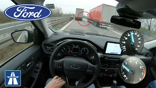 FORD KUGA 2020 1.5 ECO BOOST TOP SPEED DRIVE ON GERMAN AUTOBAHN