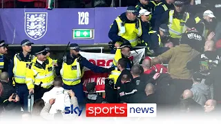 Hungary fans banned from World Cup qualifier in Poland after disorder during England game at Wembley