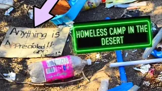 FOUND a HIDDEN HOMELESS CAMP WHILE EXPLORING 😯