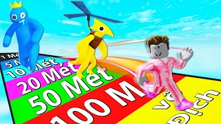 NẾU SLENDERMAN CÙNG RAINBOW FRIENDS CHẠY ĐUA Ở TRÊN THIÊN ĐÀNG DÀI 1000 MÉT