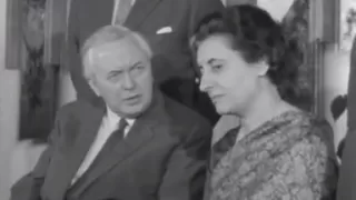 Indira Gandhi visits UK and comments on Kashmir