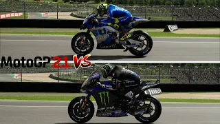 Yamaha YZR M1 VS Suzuki GSX RR  || MotoGP 21 || Top Speed || Sound || Acceleration || Drag Race ||