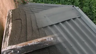 Using Corrugated Bitumen Sheets to Reroof a Garden Shed
