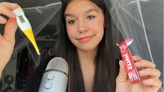 ASMR friend takes care of you when you’re sicK🛏🤍 (ROLEPLAY, VISUAL TRIGGERS)