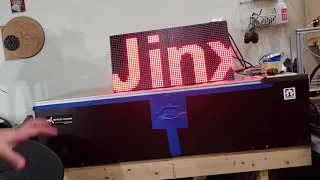 P10 rgb led panel running on raspberry pi and jinx!