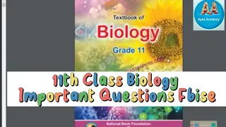 11th Biology Guess Paper 2023 Federal Board | Biology Class 11 Important Questions Fbise
