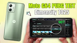 Moto G64 Bgmi Test | Moto g64 Pubg Test | Dimensity 7025