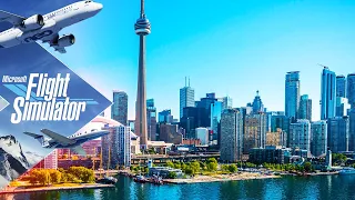 [🔴4K] Toronto Amazing Views | Microsoft Flight Simulator 2020 [RTX ULTRA]