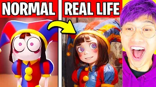 AMAZING DIGITAL CIRCUS IN REAL LIFE!? (LANKYBOX REACTION!)