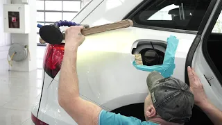 Audi Q5 ремонт вмятин без покраски