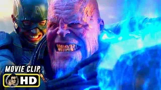 AVENGERS: ENDGAME (2019) Thanos Vs. Thor & Captain America [HD]