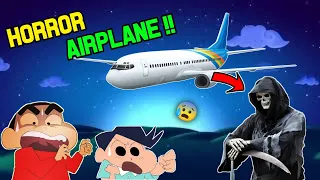 Shinchan and his friends got trapped in horror airplane 😱😰 | in roblox | shinchan plays roblox hindi