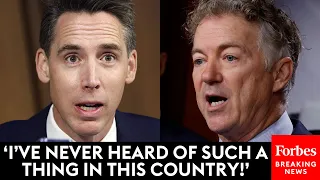 JUST IN: Rand Paul Blocks Josh Hawley's Bill Banning TikTok, Then Hawley Responds