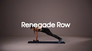 How to do a Renegade Row - HIIT Back Exercises - 20 Second Demo