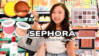 shopping at sephora for viral beauty products *VIB sale* (try on haul)