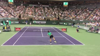 Roger Federer Indian Wells 2017 R2 - Courtside