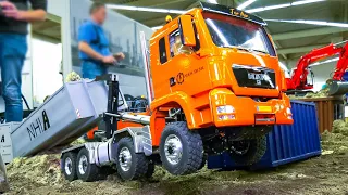 RC TRUCK MAN 8x8 WORK HARD, RC CONSTRUCTION SITE!! MODEL FAIR GERMANY Intermodellbau Dortmund 2024