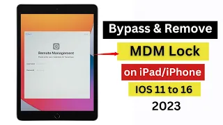 Remove MDM Lock from iPhone/iPad Free tool 2023.