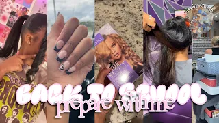 BACK TO SCHOOL PREPARE WITH ME || nails, hair, hair dye, running errands