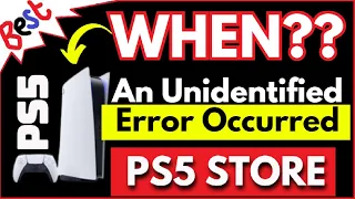 What does Unidentified Error mean on PS5 - With 100% Working FIX