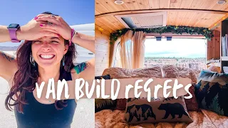 Van Build Regrets After a Year in Full Time Vanlife | Ep.28