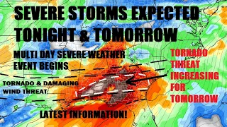 Dangerous severe storms to sweep thru the South overnight into tomorrow. Tornado threat increasing!
