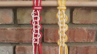 DIY Macrame Tutorial: Wave Knot (Square Knot Variation)