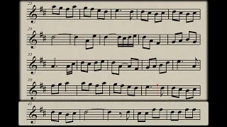 Perhaps Love Flute and Violin Music Sheet Play Along