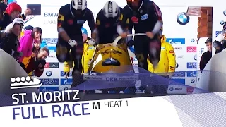 St. Moritz | BMW IBSF World Cup 2015/2016 - 4-Man Bobsleigh Heat 1 | IBSF Official